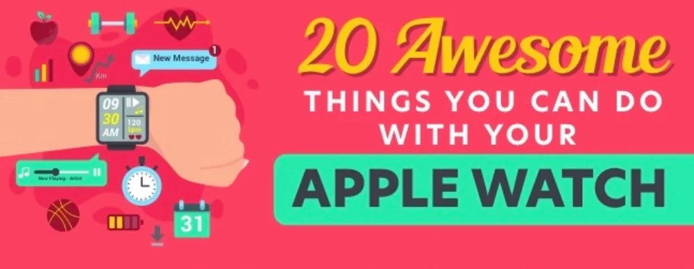 Things you can do with your apple watch - infographic header