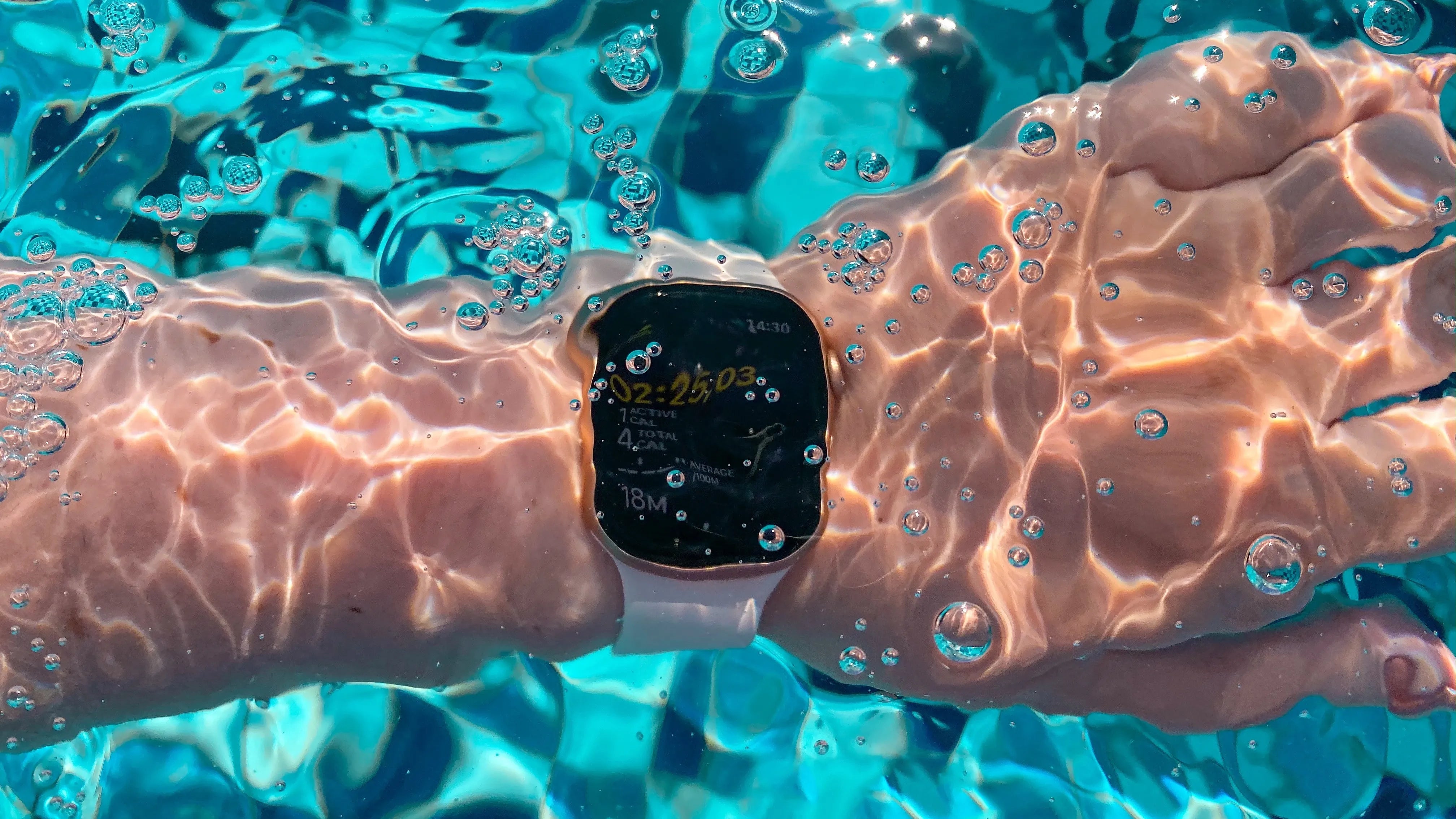 Is Apple Watch Waterproof - Underwater Image of Apple Watch