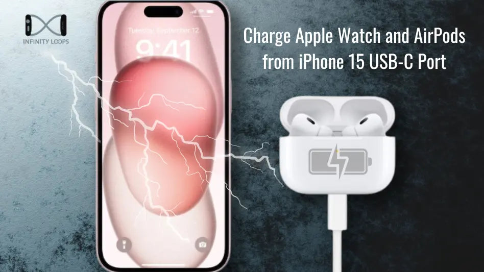 Charge Apple Watch via iPhone 15 USB-C