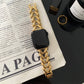 Woman's Luxury Heart Bracelet Gold Apple Watch Bands