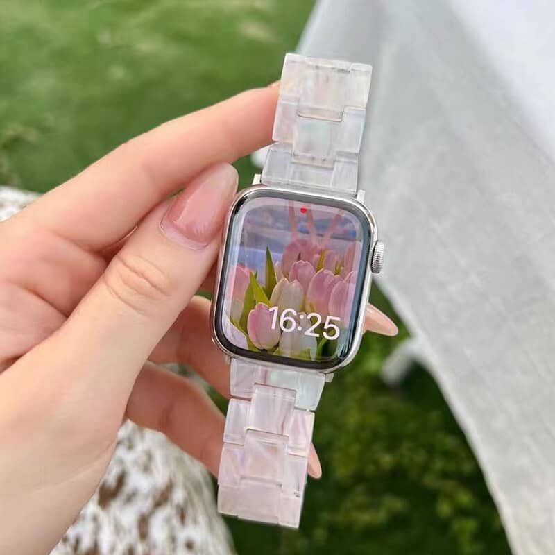 Luxury Designer Resin Apple Watch Band for Women - Infinity Loops