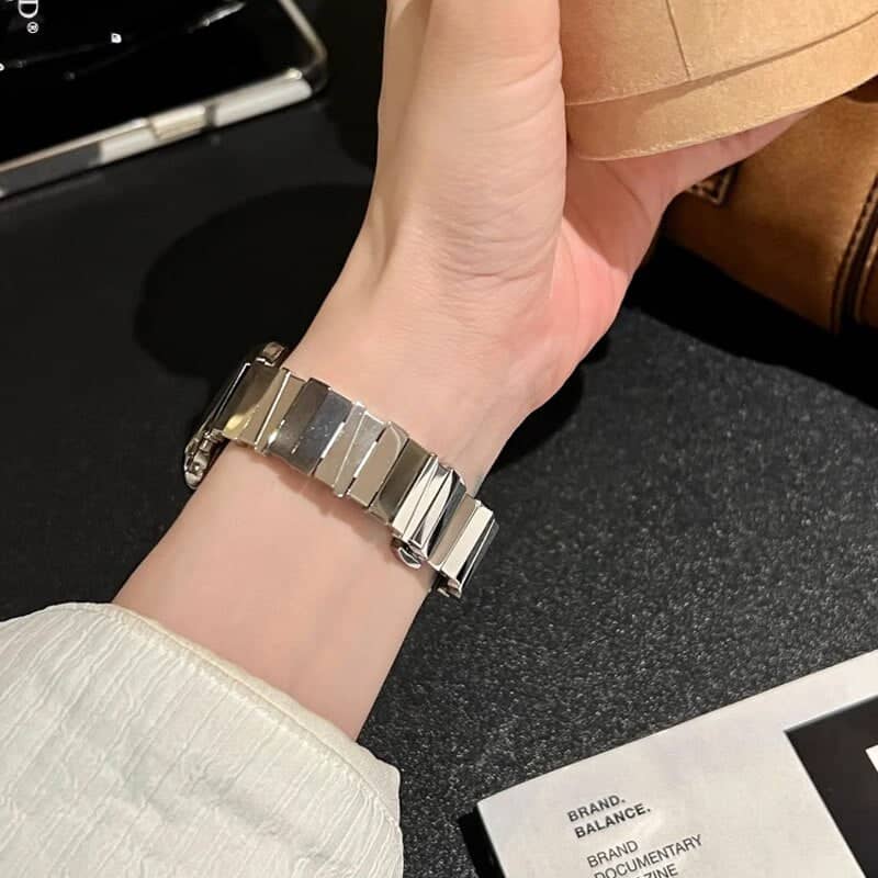 Women's Steel Butterfly Clasp Designer Apple Watch Band | Infinity Loops