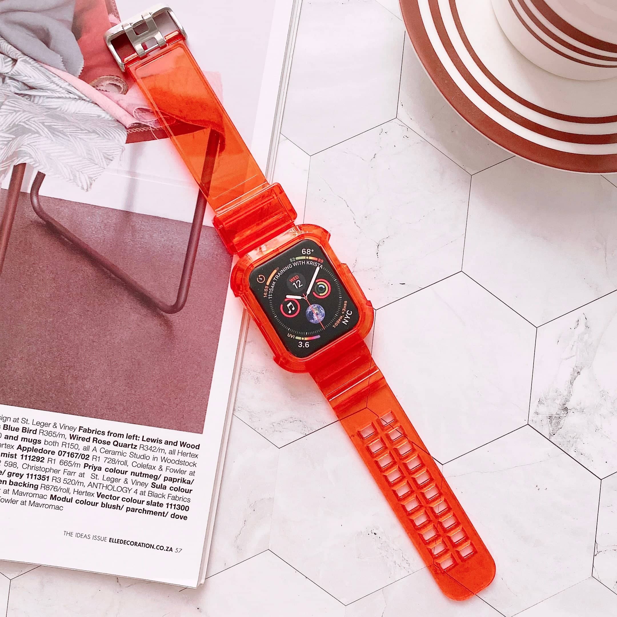 Jelly Soft Silicone Colored Apple Watch Sport Strap | Infinity Loops