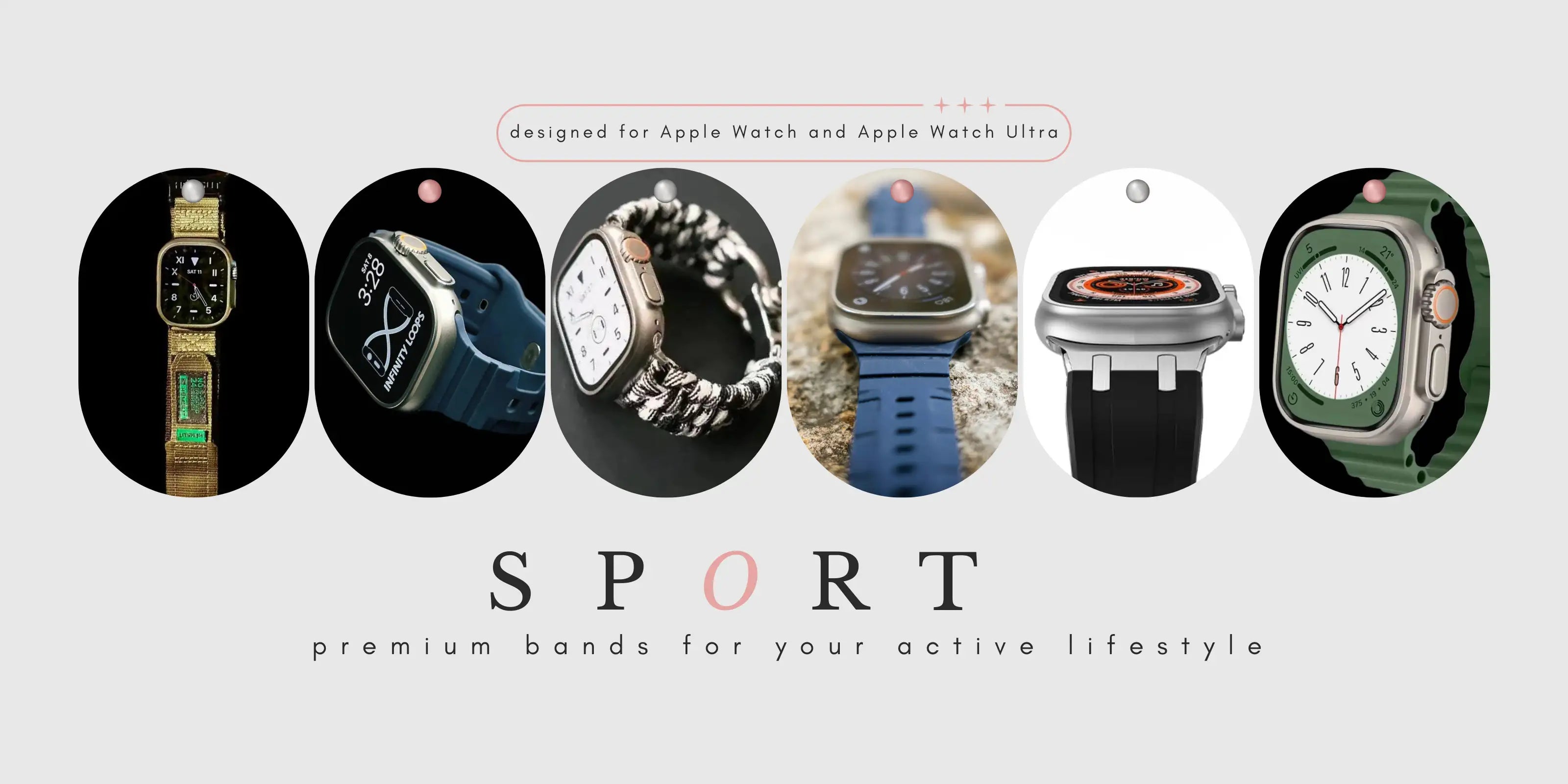 apple watch sport band collection banner image