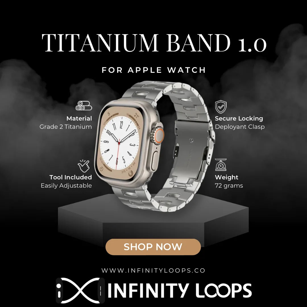 Tried & True Titanium 49mm Ultra Apple Watch Band – Strawberry Avocados