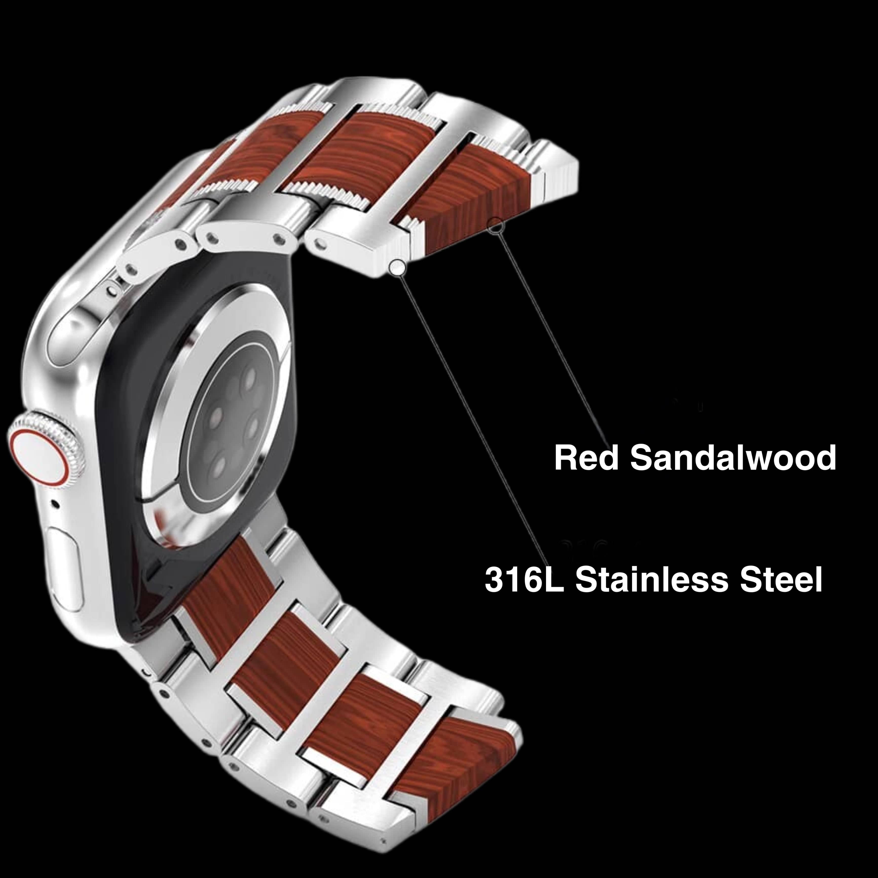 Wooden Apple Watch Band | Infinity Loops