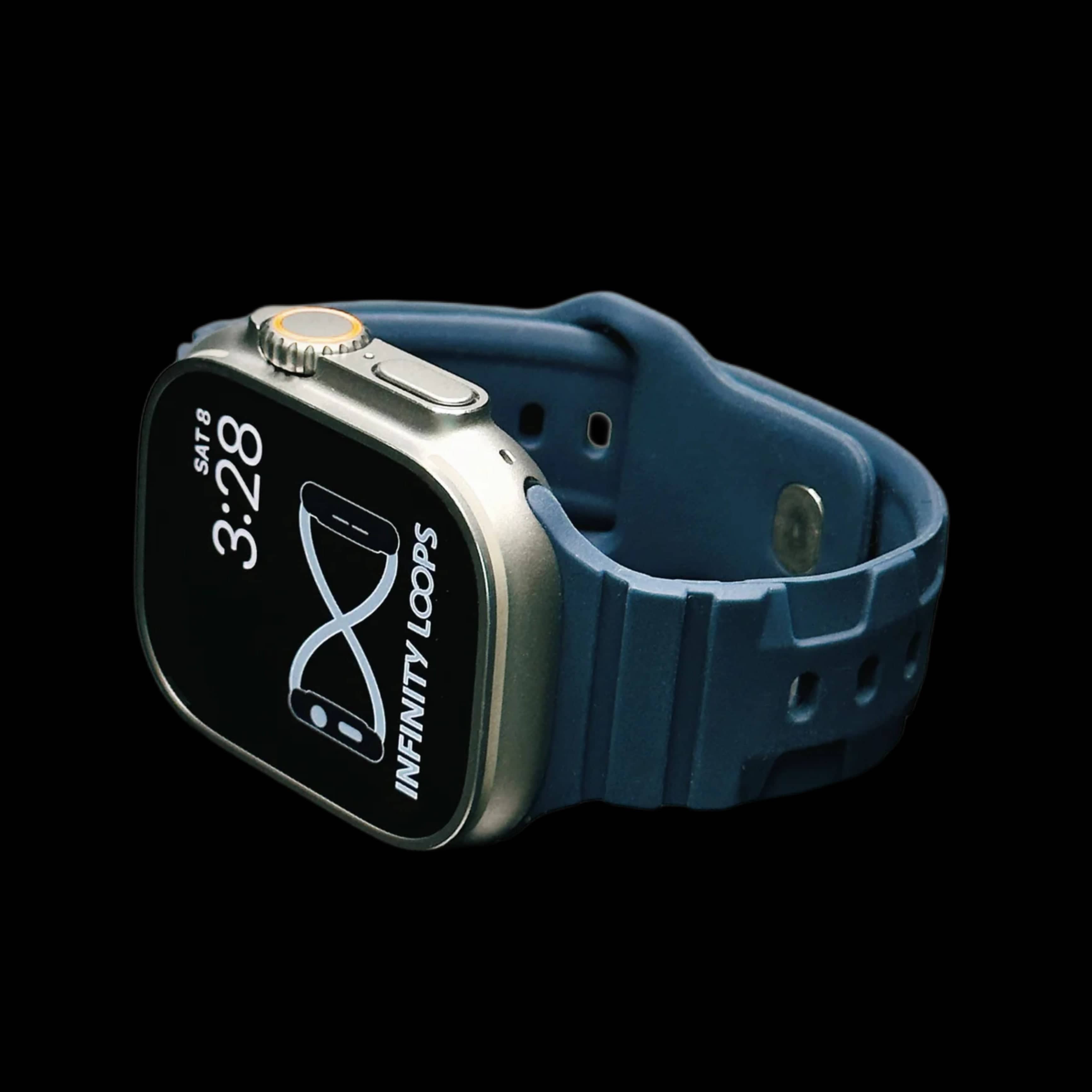 Rugged Silicone Apple Watch Sport Band | Infinity Loops