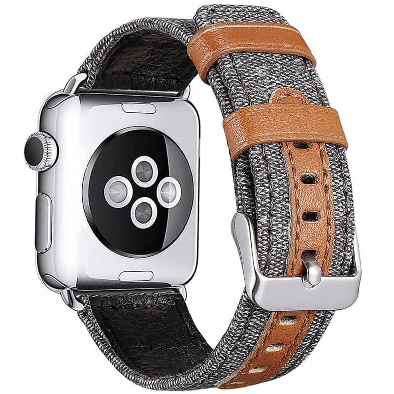 Canvas & Leather Apple Watch Band | Infinity Loops