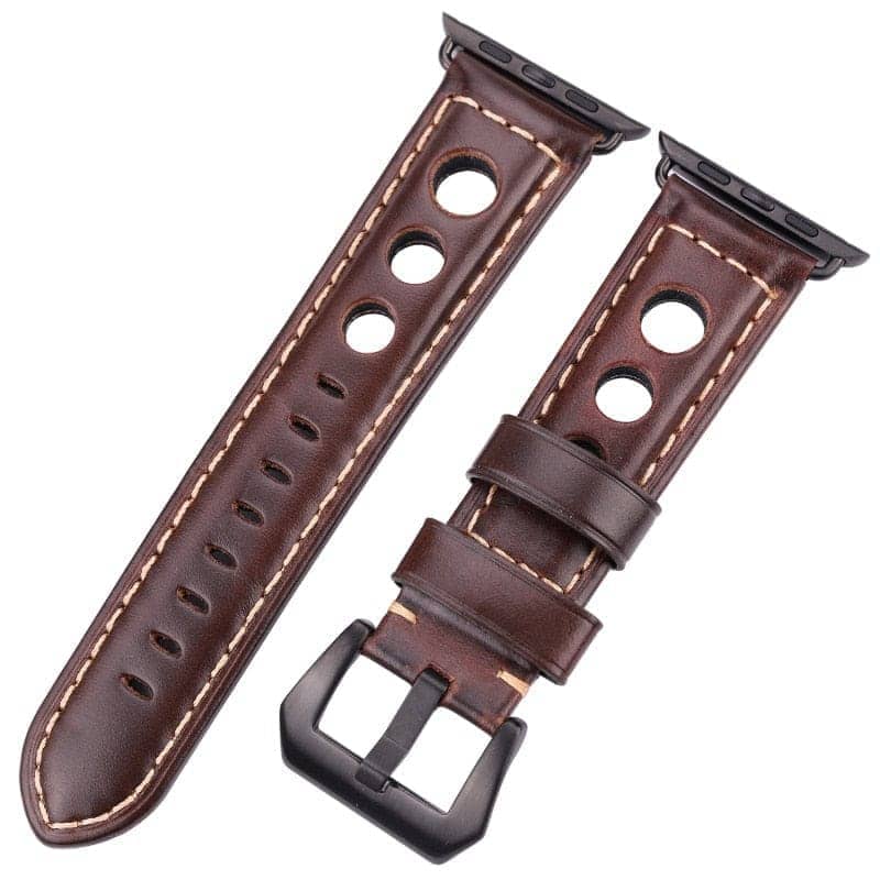 Rally style leather band for Apple Watch | Infinity Loops
