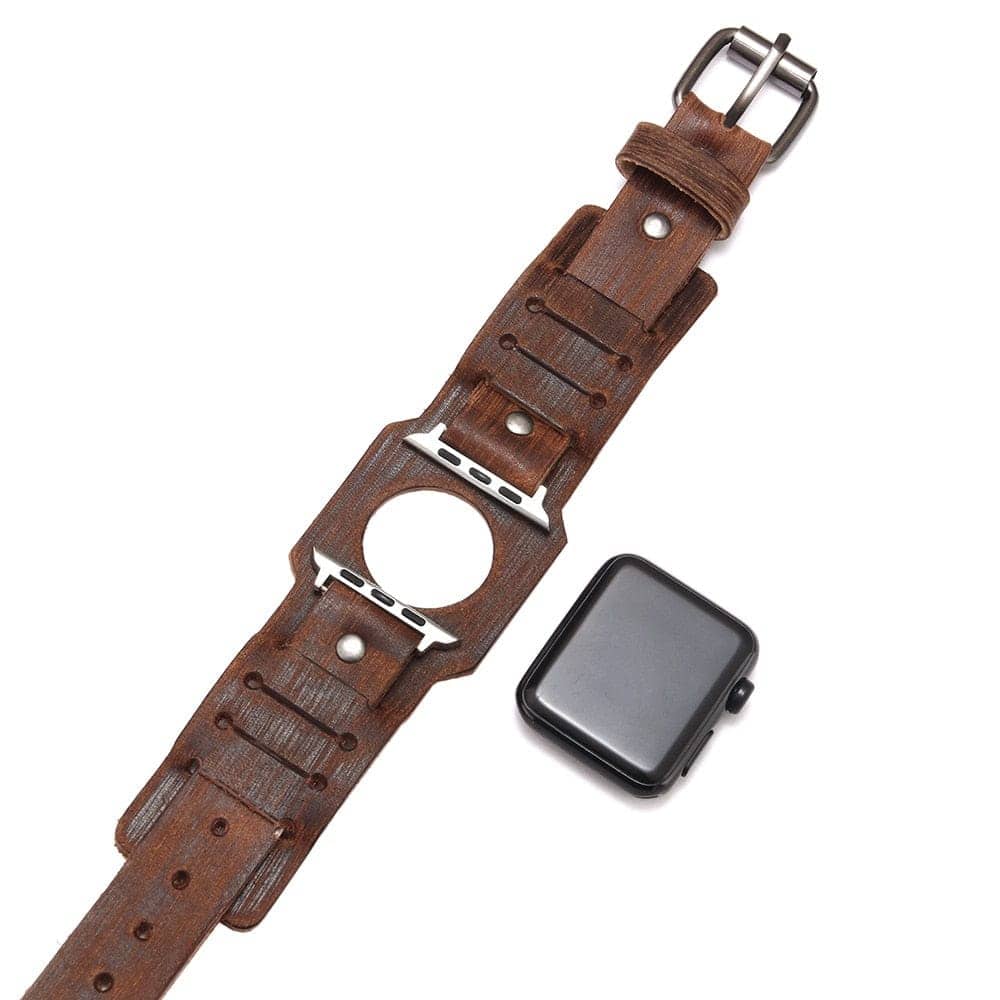 Leather Cuff Apple Watch Band | Infinity Loops