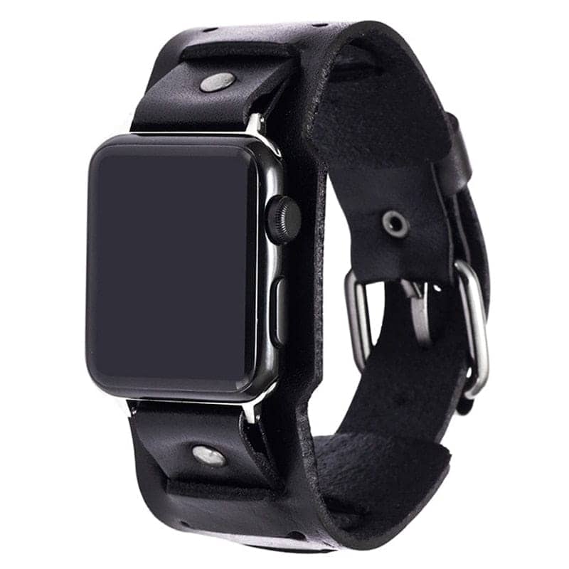 Leather Cuff Apple Watch Band | Infinity Loops