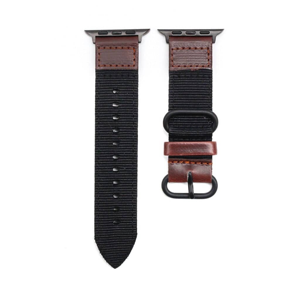 Leather & Canvas Apple Watch Band | Infinity Loops