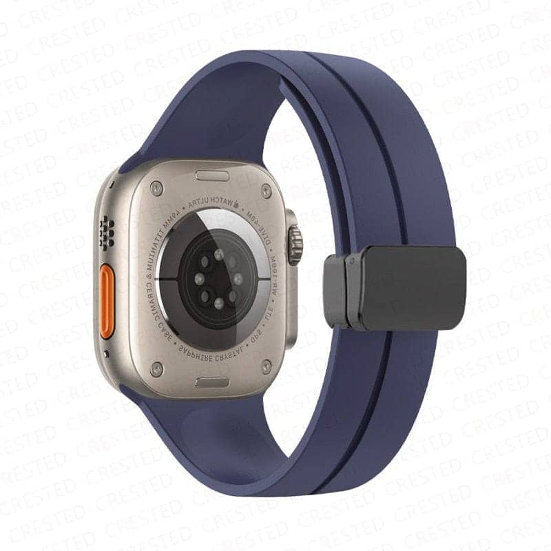 Silicone Magnetic Deployant Strap for Apple Watch - Infinity Loops